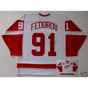 Sergei Fedorov Red Wings 2002 Stanley Cup Home Jersey   Medium