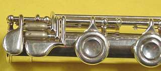   silver open hole flute with low B foot /Selmer flute care kit  