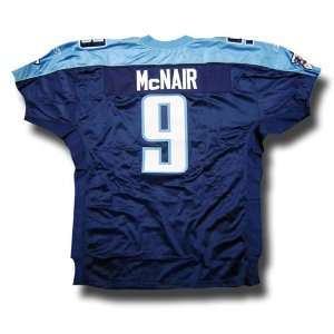 Steve McNair #9 Tennessee Titans Authentic NFL Player Jersey by Reebok 