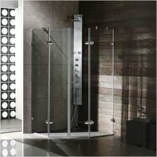   47x47 Frameless Neo Angle Shower Enclosure in Chrome  