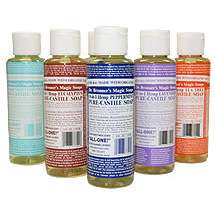 Dr. Bronners Castile Liquid Soap   2oz/59ml   18 different uses  