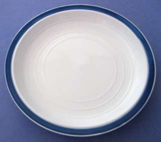 GIBSON EVERYDAY White Royal Blue Band 7.5 Salad Plate  