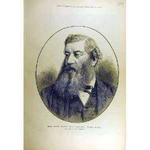  1877 Portrait George Ward Hunt Lord Admiralty Print