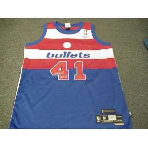  Wes Unseld Autographed Jersey   Baltimore Bullets Reebok 