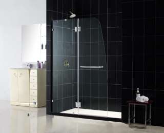   Aqua Lux 45 X 72 Clear Glass Shower Door SHDR 3345728 04  