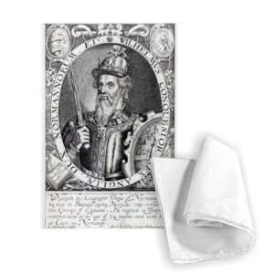 William the Conqueror, 1618 (engraving) by   Tea Towel 100% Cotton 