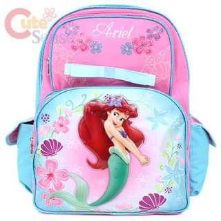Disney Little Mermaid Ariel School Backpack Lunch Bag 16 Large w 