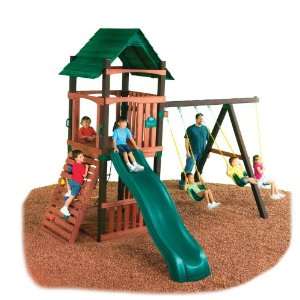   Swing N Slide Cimarron Wood Complete Play Set: Toys & Games