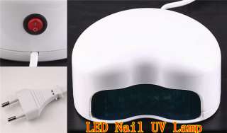 White TOP LED Nail Gel Cure Lamp UV Dryer Heart Shape J0583 4