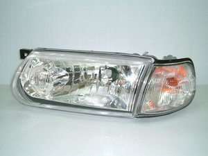   B13 Clear Crystal Headlights Sentra JDM 91 94 Chrome Headlamps  
