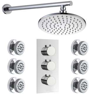 round shower head   Wall mounted shower arm Concealed 