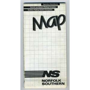  Norfolk Southern Railroad Map 1983 Norfolk & Western 