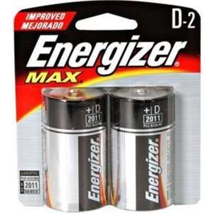  Energizer Batteries EVEE95BP2 Max Alkaline Batteries  D  2 Battery 