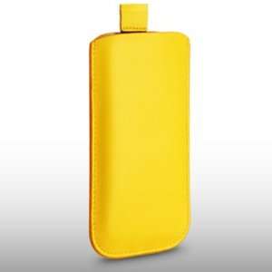  LG GW300 YELLOW LEATHER POCKET POUCH COVER CASE BY 