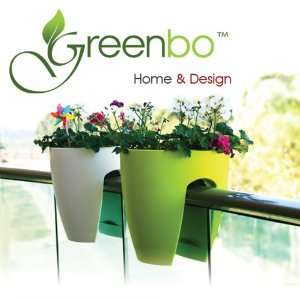 Greenbo Rail Planter, Urban Plants Flowers Pot Hanger For Railing and 