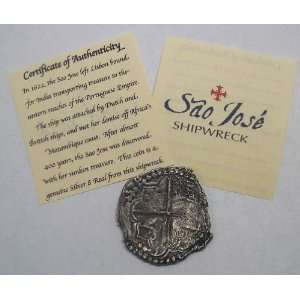 Sao Jose 8 Real Shipwreck Treasure Recovery Pirate Coin   Piece of 8 