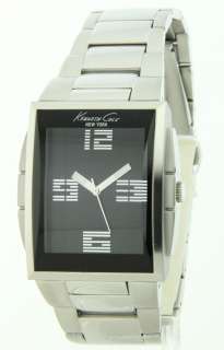 KC3943 Kenneth Cole NY Mens Classic Black Dial Watch 020571074644 