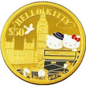    Cook Islands 2009 50$ 1/2Oz Gold Hello Kitty 