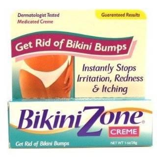 Bikini Zone Tropical Analgesic 1 oz. Creme Irritation Relief (3 Pack 