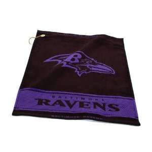 Baltimore Ravens NFL Woven Golf Towel:  Sports & Outdoors