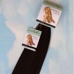  20 CLIP IN HAIR EXTENSION SYNTHETIC THERMOFIBER COLOR 1 