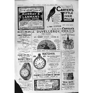  1901 Advertisement CarterS Pills Duvelleroy Mappin Maple 