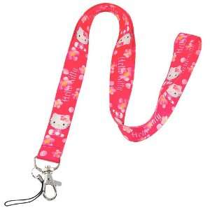    Hello Kitty floral lanyard   fuchsia Cell Phones & Accessories
