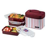 Lock&Lock Lunch Box Bento Picnic Set w/Insulated Bag  M  