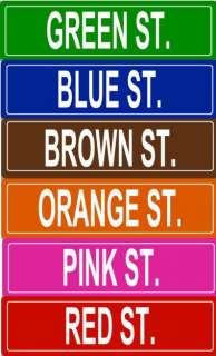Custom Personalized Street Sign Metal 5x18  