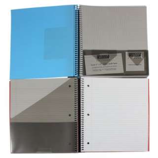 Mead 5 Subject Notebooks Various Colors 200pg College 043100080145 
