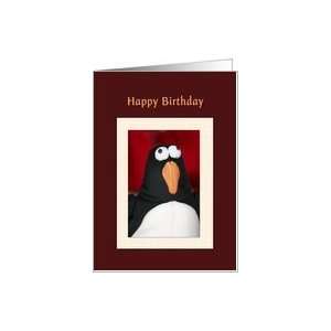 Husband Birthday, Penguin Card