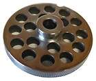 MEAT GRINDER PLATE #12 HUB 3/8 HOLE STAINLESS STEEL 2.75 Dia. FREE 