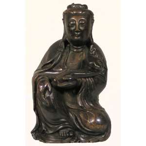  Tibetan Silver Statue Quan Yin with Ru Yi: Everything Else