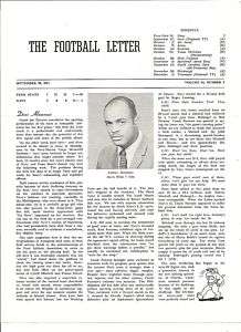 1971 Penn State newsletter, Lydell Mitchell cover  