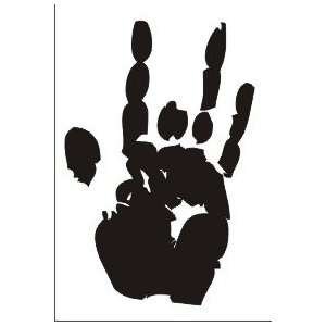  Jerry Garcia hand vinyl decal sticker, White