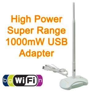 High Power 1W Wireless N USB WLAN WiFi Router/Adapter  
