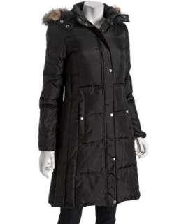 MICHAEL Michael Kors black box quilted hooded 3/4 down jacket 