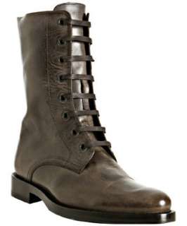Harrys of London dark tan vintage leather Stanley boots   