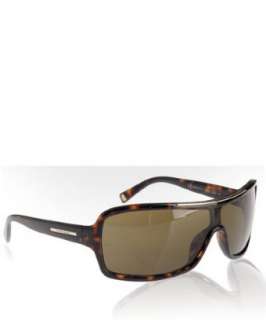 Armani Giorgio Armani amber tortoise wrap sunglasses   up to 