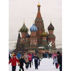  Ice Skating in Red Square, UNESCO World Heritage Site 