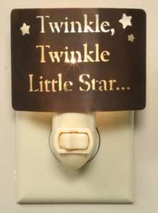 Night Light  TWINKLE TWINKLE LITTLE STAR   Copper Metal  