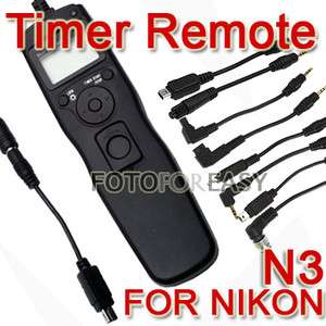 Timer Remote Shutter Cord 4 Nikon D7000 D5000 D90 D3100  