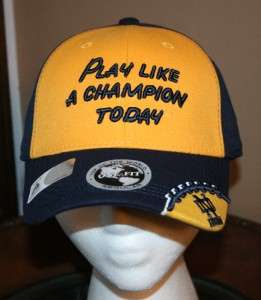 NOTRE DAME PLAY LIKE A CHAMPION TODAY IRISH One Fit CAP HAT stitched 