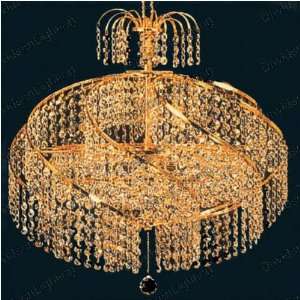 Chandelier 30% lead Crystal Spiral Collection # EL8052D18 Size w18 x 