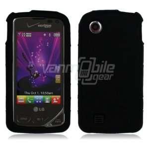  Black Premium Soft Silicone Rubber Skin Case for LG Chocolate Touch 
