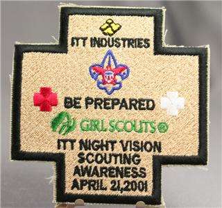 Girl Scout Patch ITT Night Vision Scouting Awareness  