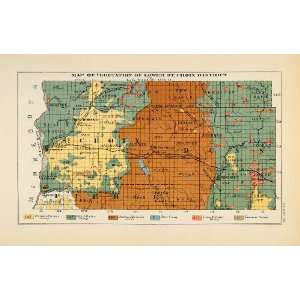   Map Lower St. Croix District Vegetation   Original Print Map Home