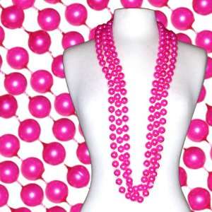  48 in 16mm Pearl Pink Mardi Gras Beads 