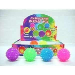    2.25 Light Up Spiney Massage Ball Case Pack 72 Toys & Games