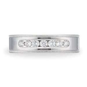   Mens Diamond Wedding Band Ring (0.42 ct, G Color, SI1 Clarity) Size 9